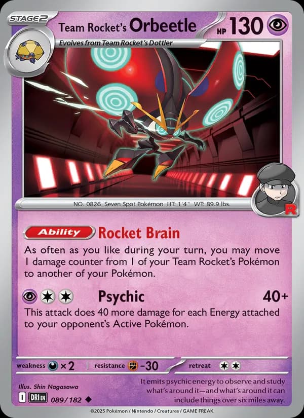 Team Rocket's Orbeetle — изображение карты