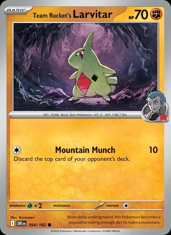 Team Rocket's Larvitar — изображение карты