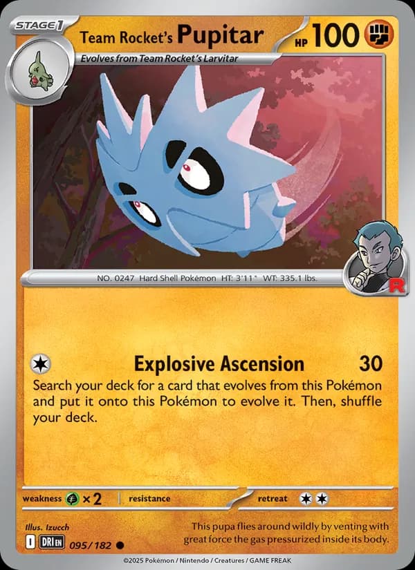 Team Rocket's Pupitar — изображение карты