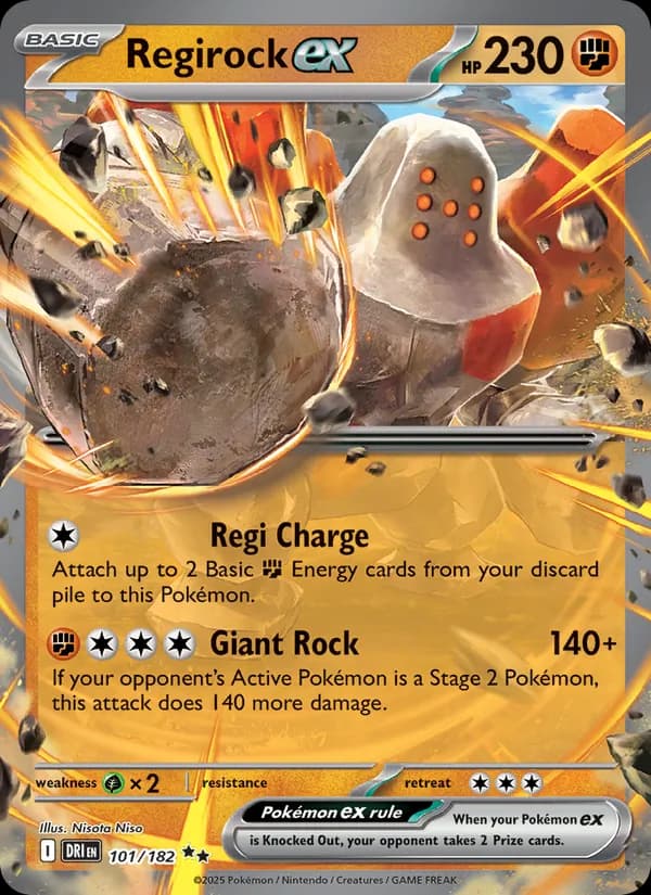 Regirock ex — изображение карты