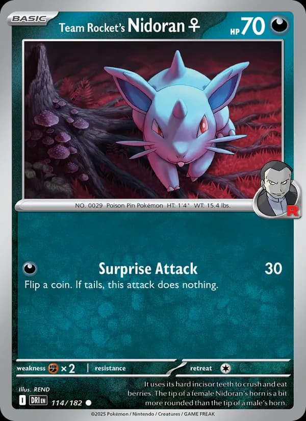Team Rocket's Nidoran♀ — изображение карты