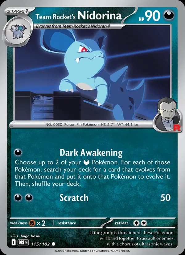 Team Rocket's Nidorina — изображение карты