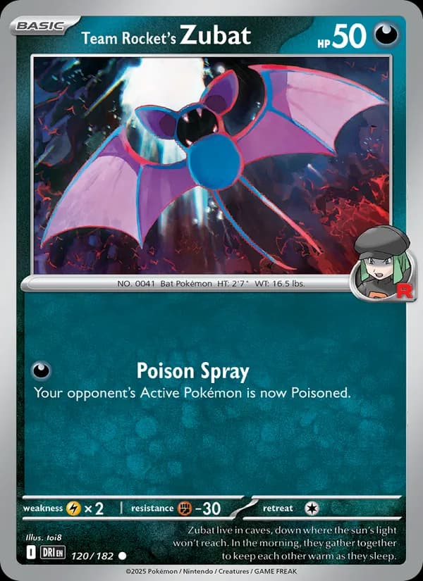 Team Rocket's Zubat — изображение карты