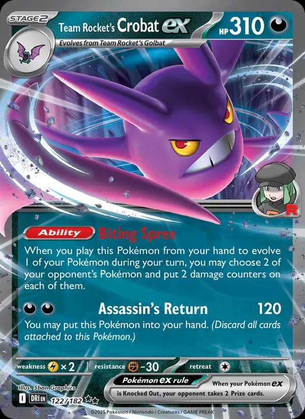 Team Rocket's Crobat ex — изображение карты