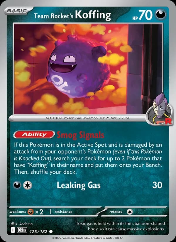 Team Rocket's Koffing — изображение карты