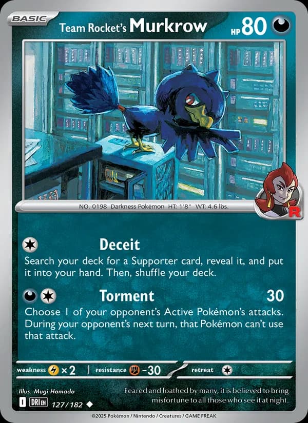 Team Rocket's Murkrow — изображение карты