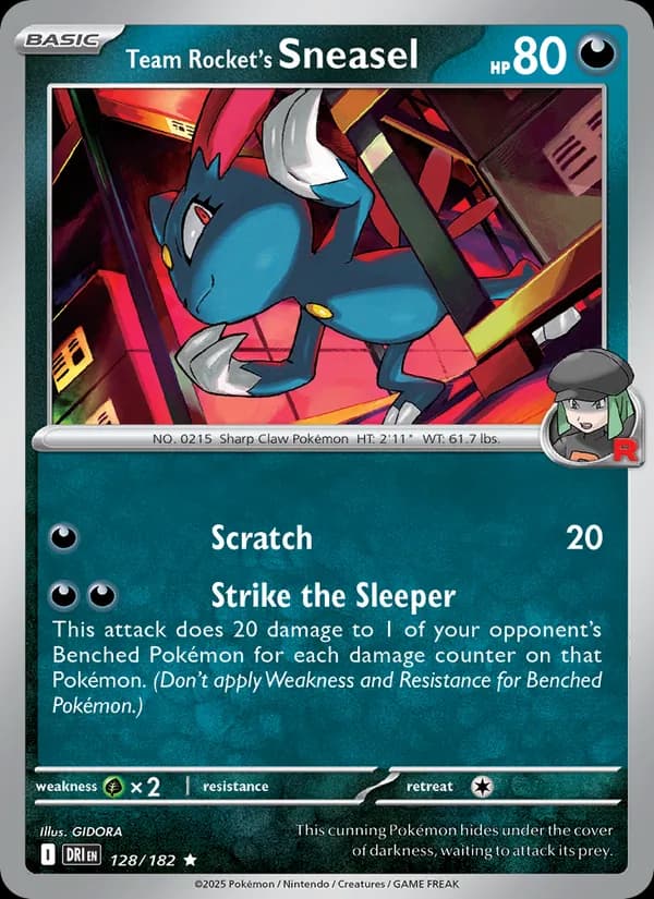 Team Rocket's Sneasel — изображение карты