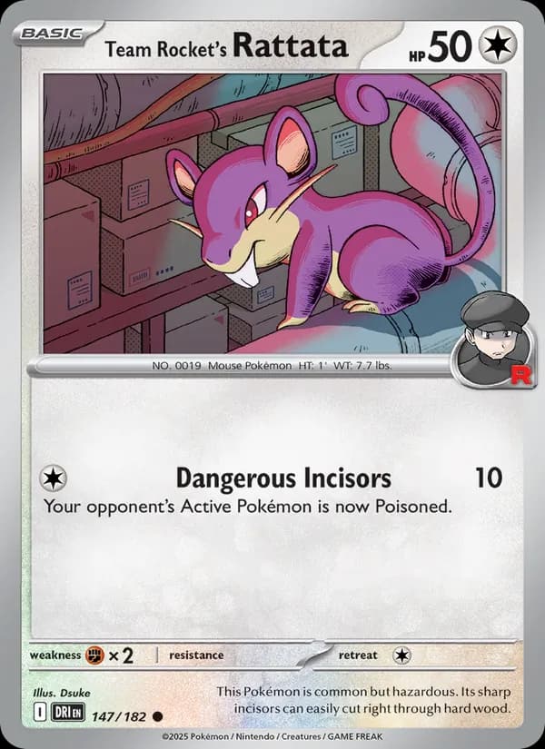 Team Rocket's Rattata — изображение карты
