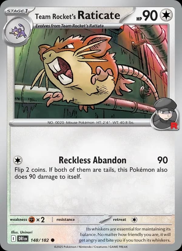 Team Rocket's Raticate — изображение карты
