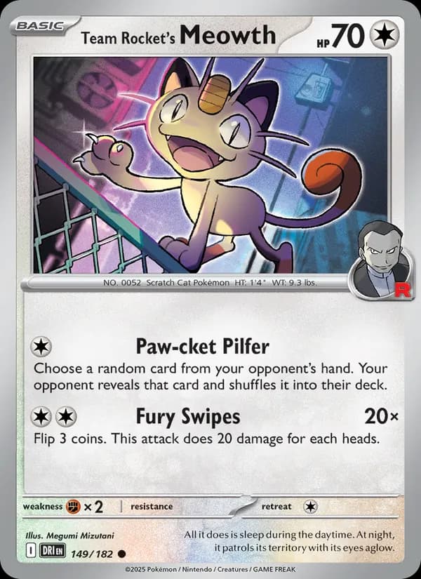 Team Rocket's Meowth — изображение карты