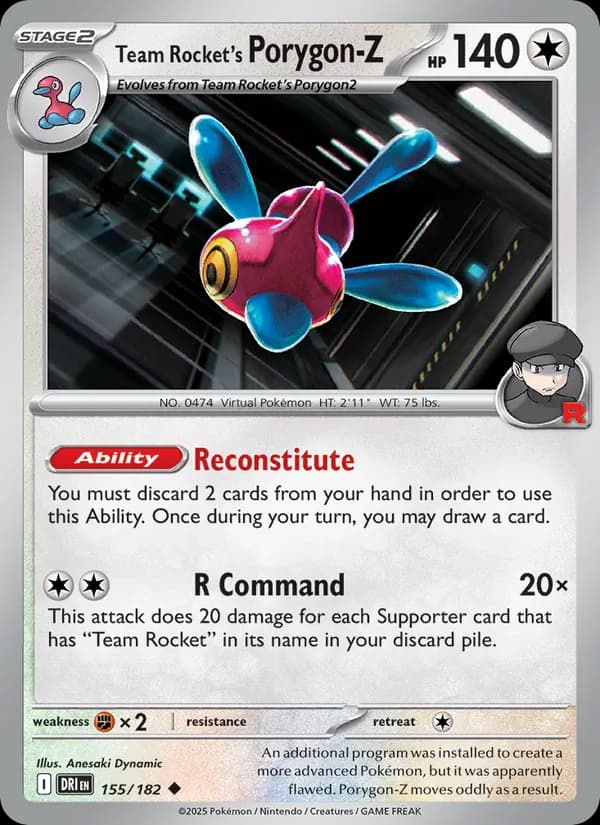 Team Rocket's Porygon-Z — изображение карты