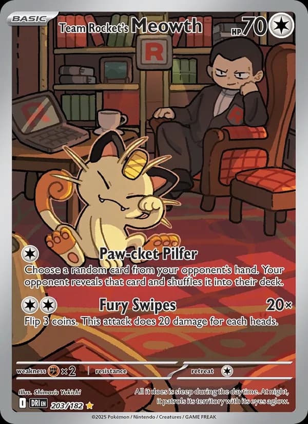 Team Rocket's Meowth — изображение карты