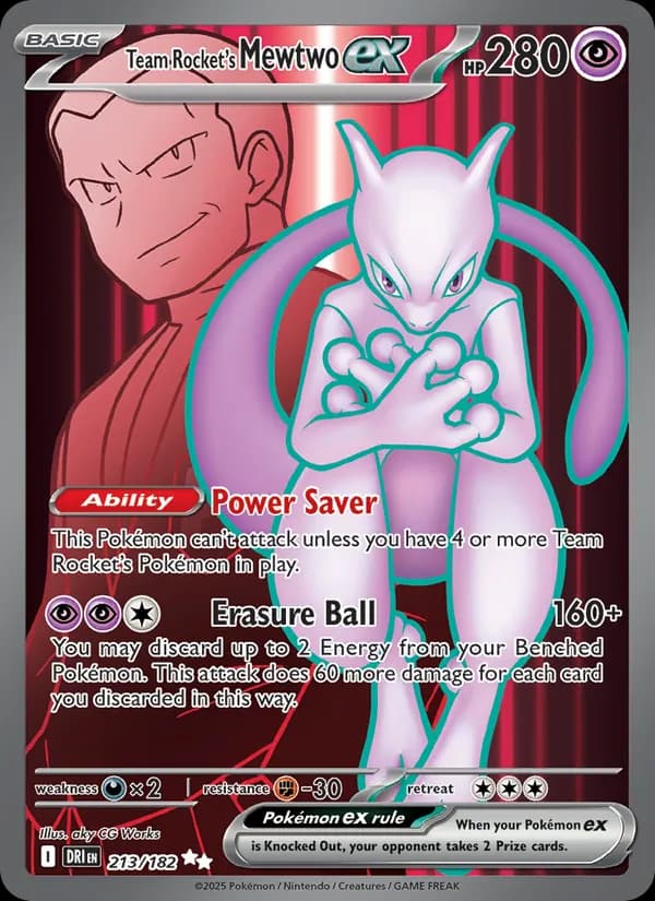 Team Rocket's Mewtwo ex — изображение карты