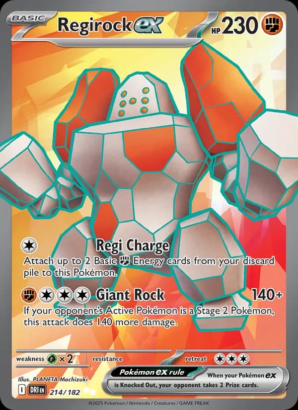 Regirock ex — изображение карты