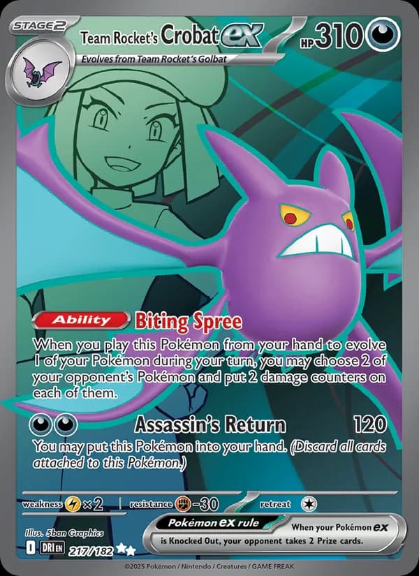 Team Rocket's Crobat ex — изображение карты