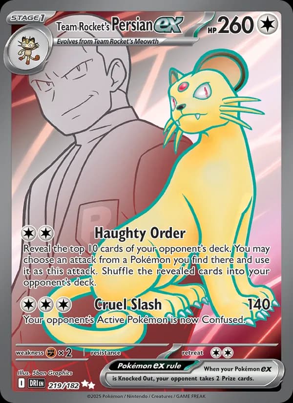 Team Rocket's Persian ex — изображение карты