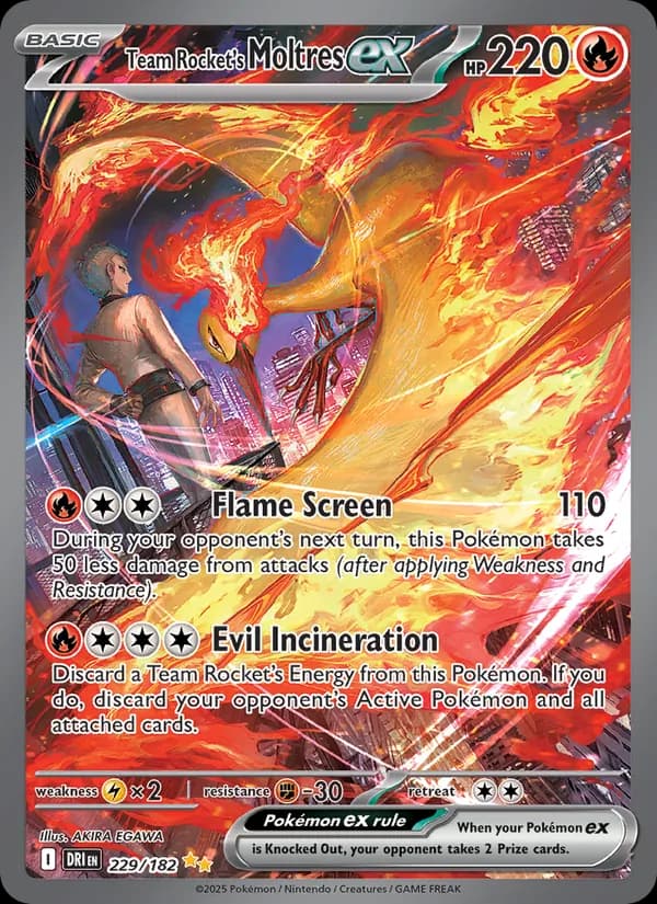 Team Rocket's Moltres ex — изображение карты