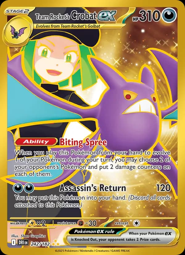 Team Rocket's Crobat ex — изображение карты