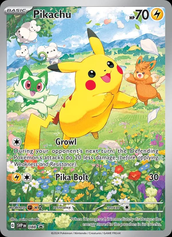 Pikachu — изображение карты