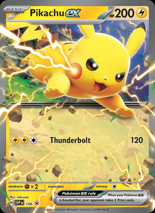 Pikachu ex — изображение карты