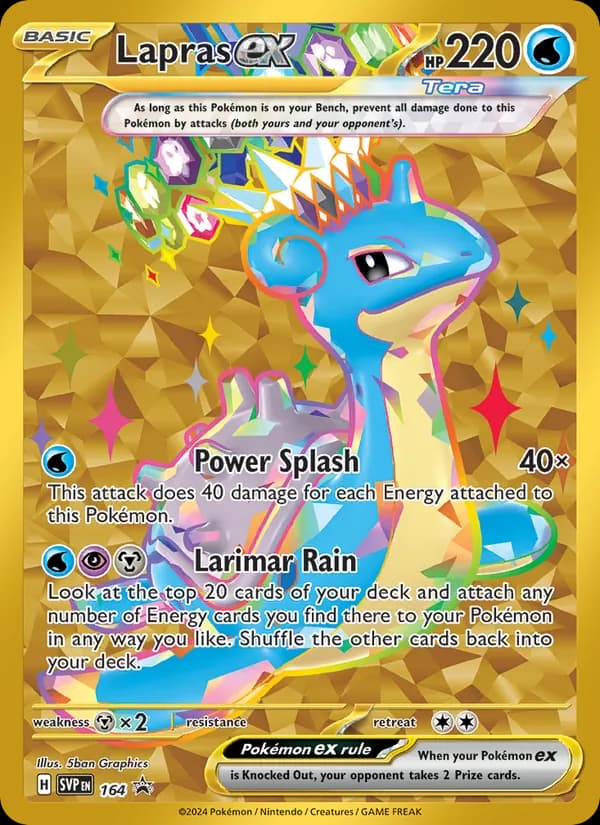 Lapras ex — изображение карты