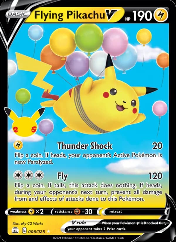 Flying Pikachu V — изображение карты