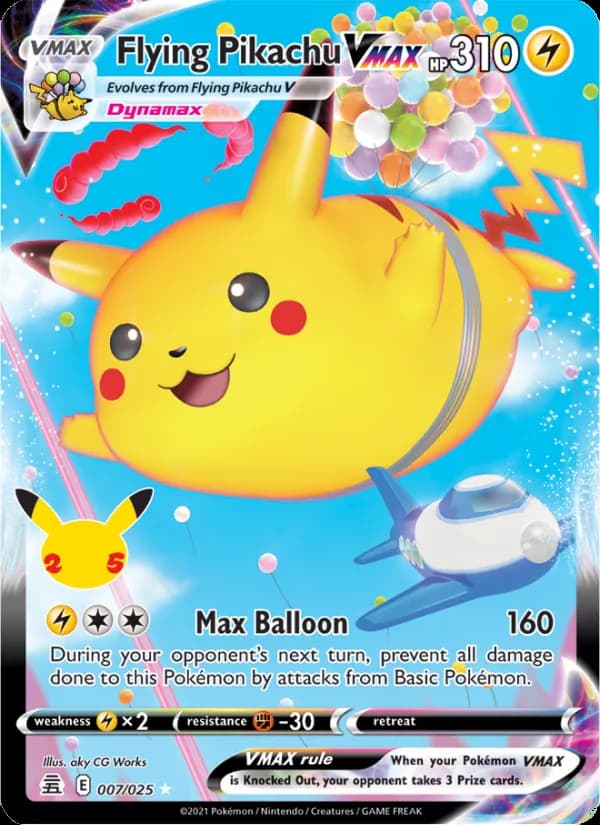 Flying Pikachu VMAX — изображение карты
