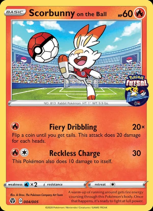Scorbunny on the Ball — изображение карты