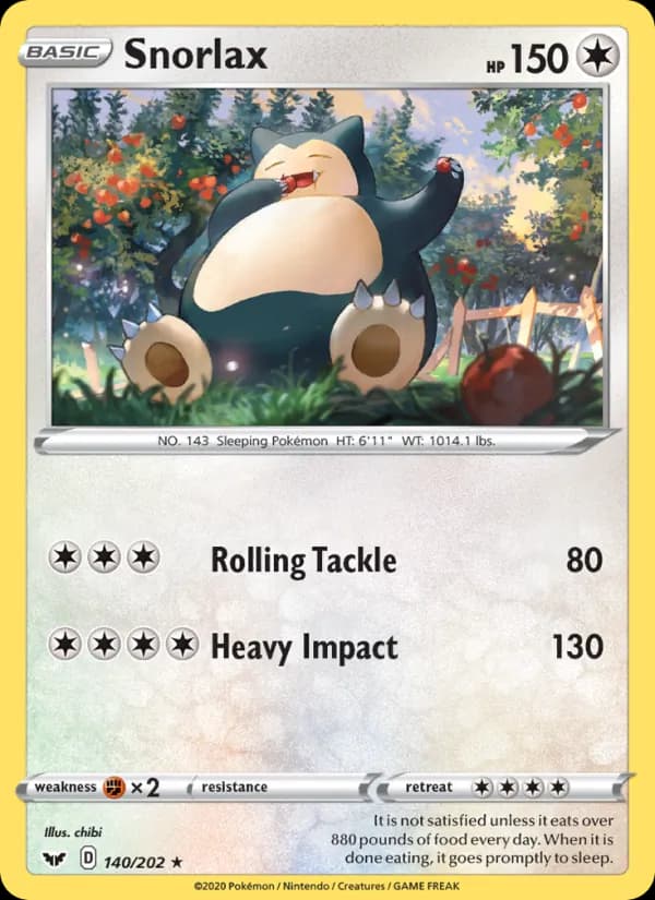 Snorlax — изображение карты