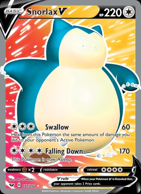 Snorlax V — изображение карты