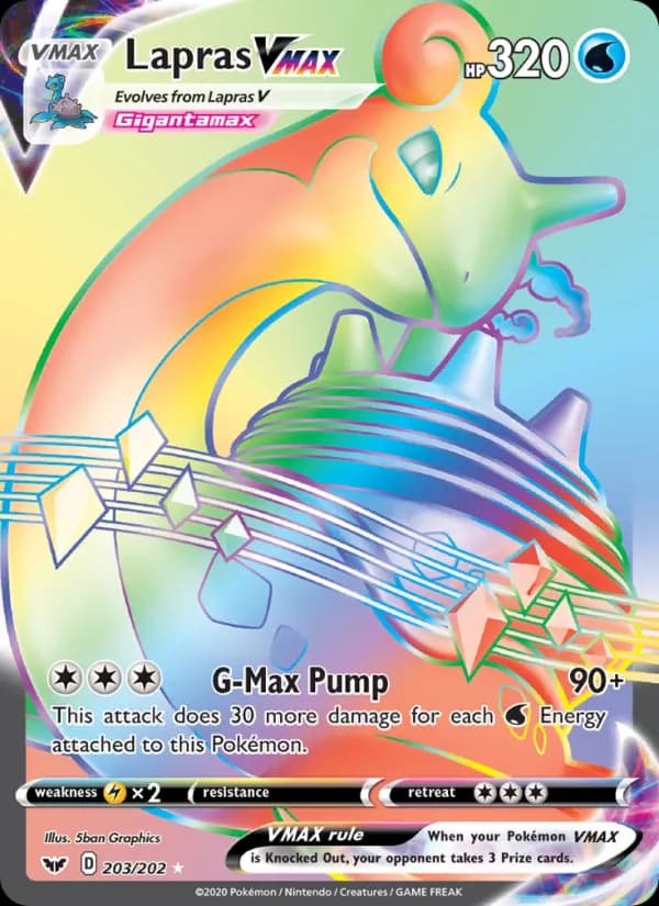 Lapras VMAX — изображение карты