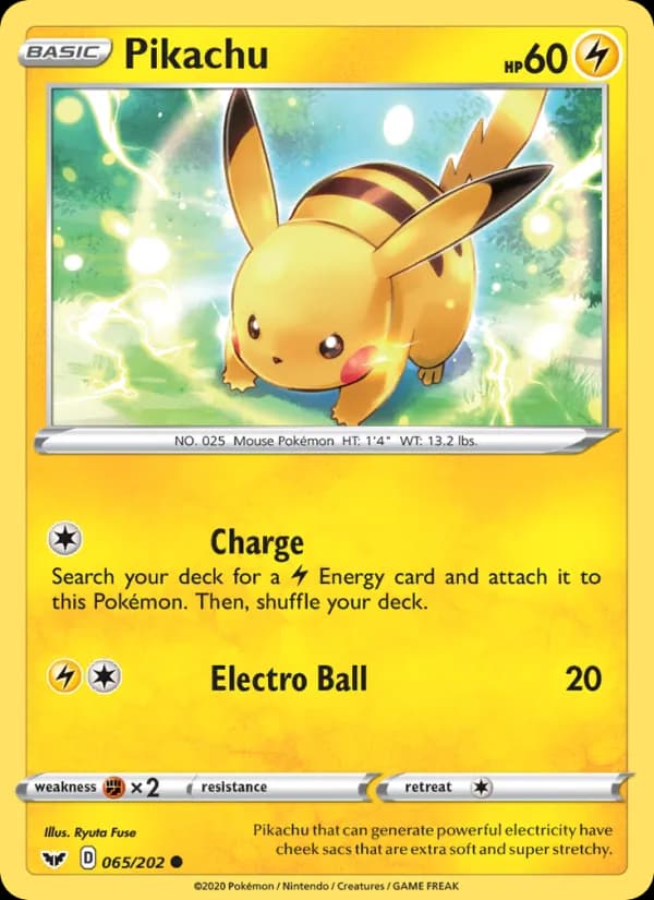 Pikachu — изображение карты