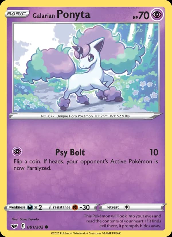 Galarian Ponyta — изображение карты