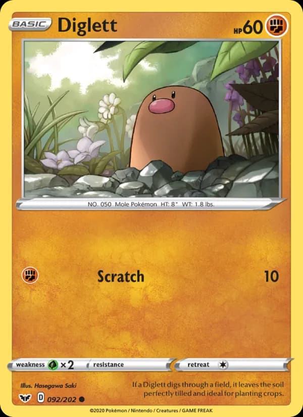Diglett — изображение карты