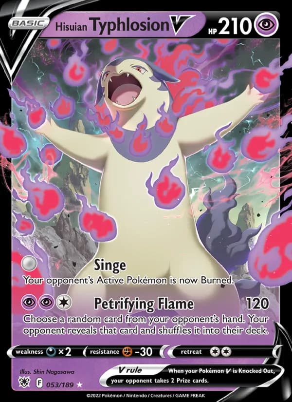 Hisuian Typhlosion V — изображение карты