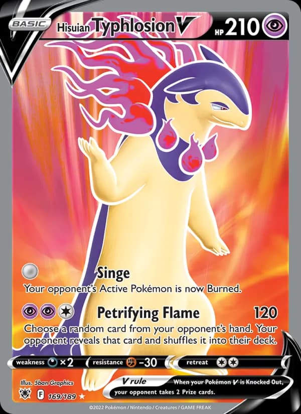 Hisuian Typhlosion V — изображение карты