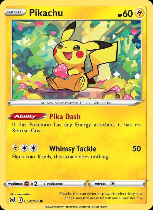 Pikachu — изображение карты