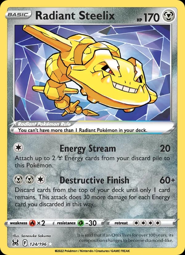 Radiant Steelix — изображение карты