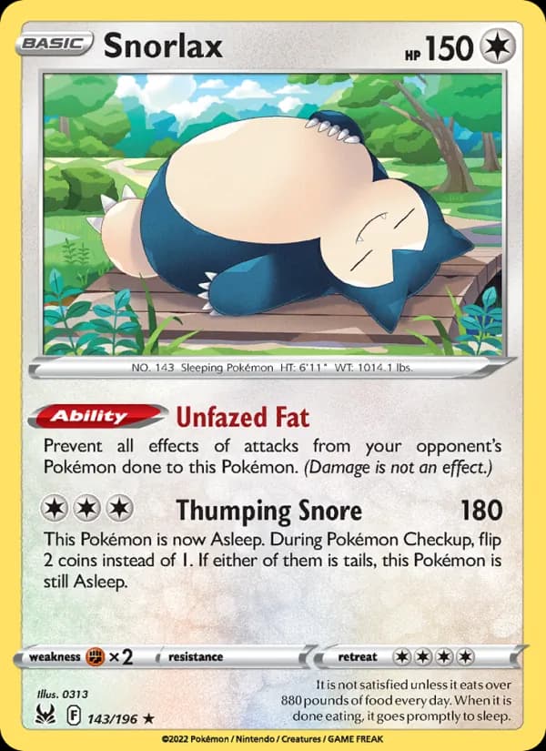 Snorlax — изображение карты