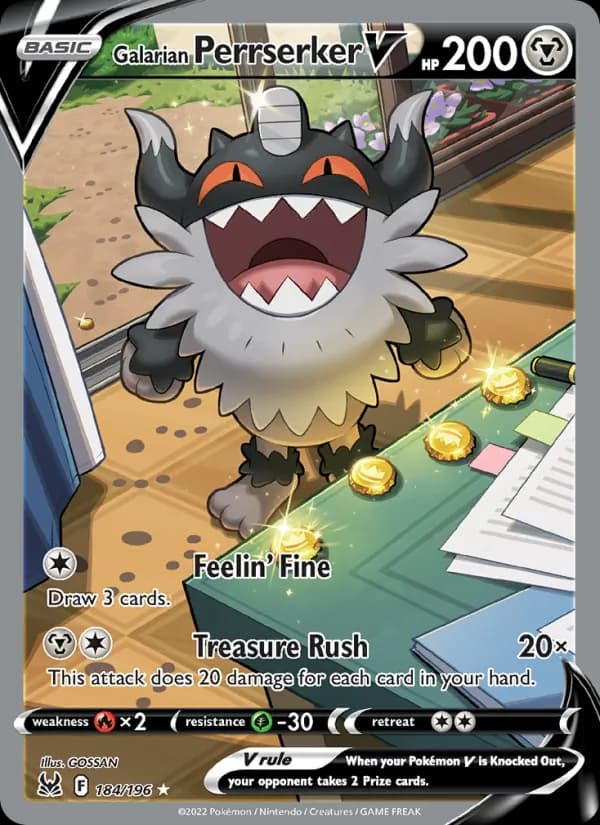 Galarian Perrserker V — изображение карты