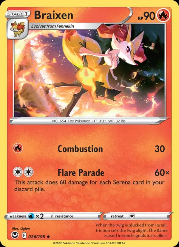 Braixen — изображение карты