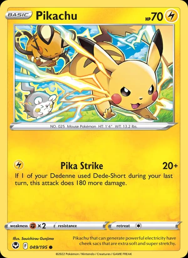 Pikachu — изображение карты