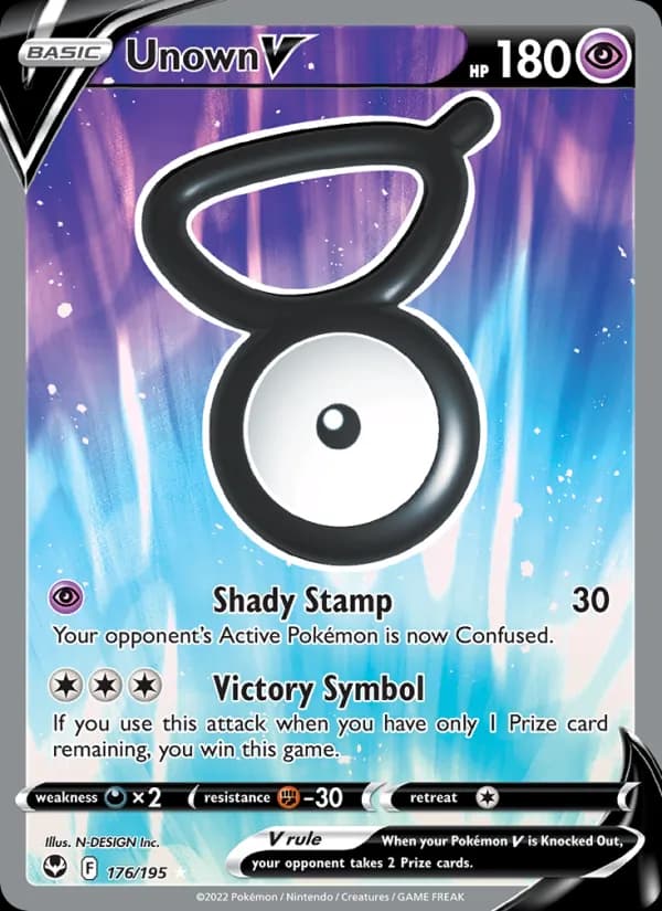 Unown V — изображение карты