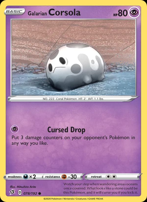 Galarian Corsola — изображение карты