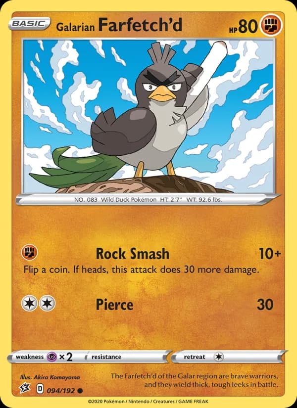 Galarian Farfetch'd — изображение карты