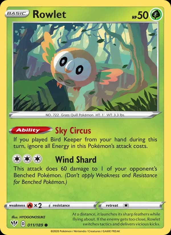 Rowlet — изображение карты