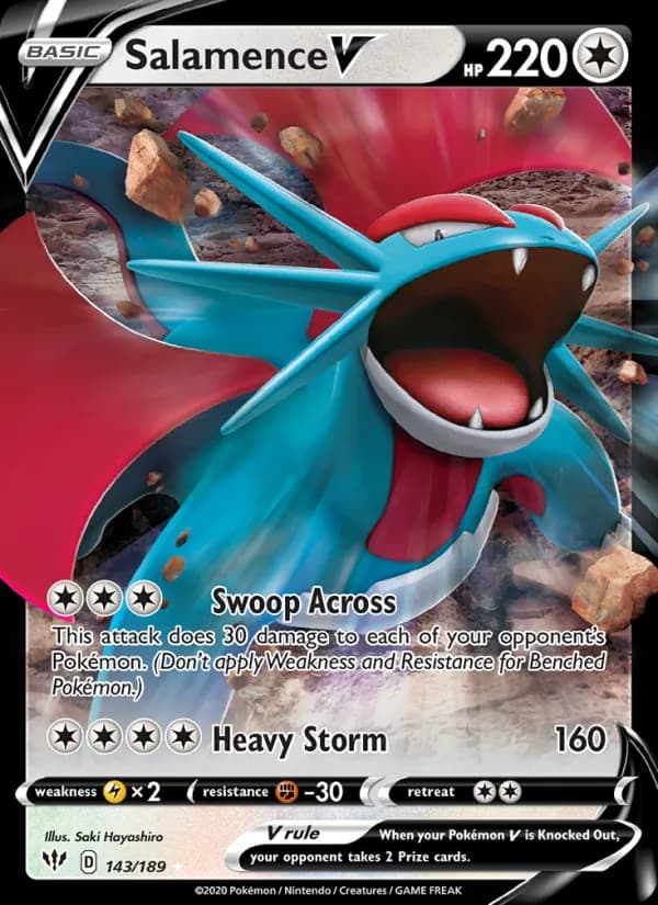 Salamence V — изображение карты