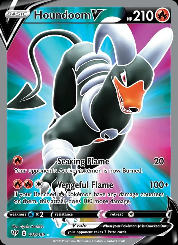 Houndoom V — изображение карты