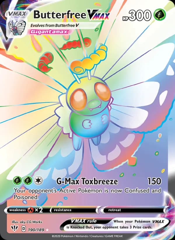 Butterfree VMAX — изображение карты