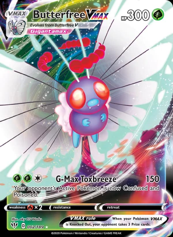 Butterfree VMAX — изображение карты